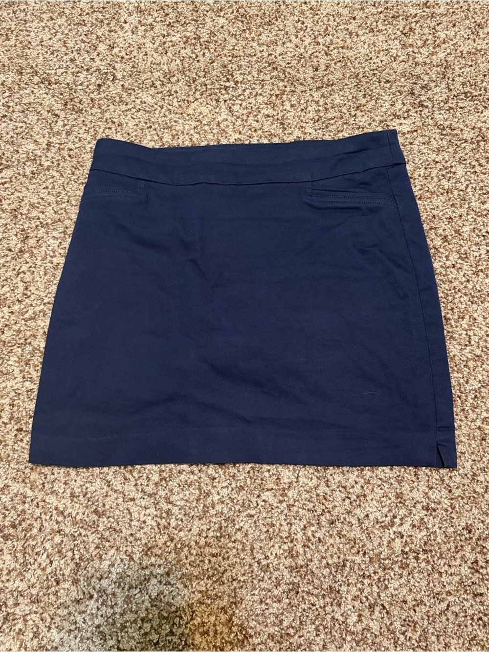 Navy Mini Skort - Classic Straight Silhouette